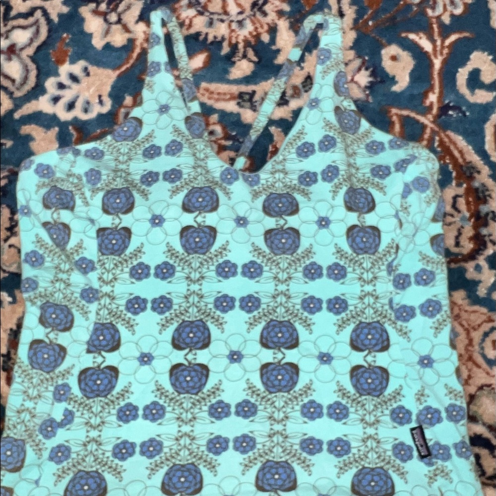 Womens Patagonia Floral Print Racerback Tank-top size M